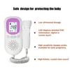 Vcomin fetal doppler bolso portátil som bebê coração gravidez ultrassom detector de feto monitor de máquina aluguel 240115