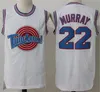 Space Jam Film Maillots de basket-ball Tune Squad Looney Tunes Daffy Duck Bill Murray Lola Bugs Bunny TAZ Tweety Michael James Curry Jersey Shorts Noir Blanc Porter