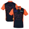 Verão motocicleta corrida terno cross-country motocicleta equitação camisa polo casual respirável de secagem rápida lapela camiseta