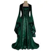 Gothic Medieval Kleid Cosplay Karneval Halloween Kostüm für Frauen Retro Vestidos Gericht Lange Robe Edle Prinzessin Party299H