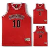 Theme Costume Anime Shohoku School Basketball Team Jersey 1-15 Cosplay Sakuragi Hanamichi Rukawa Tops Shirt Sports Wear Uniform 22280r