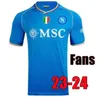 23 24 NAPOLI Soccer Jerseys Maglia Napoli 2023 2024 ZIELINSKI KVARATSKHELIA KIDS CAMPIONI D'ITALIA Hommes Enfants FOOTBALL CHEMISE OSIMHEN LOZANO SSC Napoli Maillots de foot