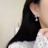 Pendientes traseros Ópalo Amor Sin agujeros Clips para las orejas Pendiente con clip de corazón Sin perforación Joyería minimalista CEk5