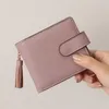 Äkta läder Tassel Kvinnor Designer Wallet Cowhide Lady Short Style Fashion Casual Coin Zero Card Purses No630