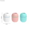 Humidifiers MINI Portable 220ML Air Humidifier Aroma Essential Oil Diffuser Humidificador for Home Car Office with LED Night Lamp FreshnerL240115