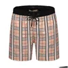 Men's plus size shorts Designer Mens Luxe Superior kwaliteit Zomer vrouwen gestreepte elegante zwem korte sportbroeken