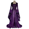 Gothic Medieval Kleid Cosplay Karneval Halloween Kostüm für Frauen Retro Vestidos Gericht Lange Robe Edle Prinzessin Party299H