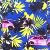 AINIKO men's short sleeved Hawaiian shirt loose fit floral print tropical cruise beach button Aloha shirt