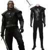 Film The Witcher Cosplay Geralt från Rivia Costume Halloween vuxen manlig outfit253o