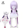 Rolecos kobayashi san chi no maid dragão cosplay kanna kamui cosplay 80cm 31 5 polegada gradiente roxo acessórios de cabelo307z