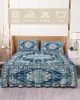 Bed Skirt Vintage Bohemia Elastic Fitted Bedspread With Pillowcases Protector Mattress Cover Bedding Set Sheet
