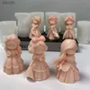 クラフトツール6プリンセスドールシリコンキャンドル金型3Dガールポートレートプラスターエポキシエポキシ用品手作り石鹸チョコレートアイスキューブベーキングツールYQ240115