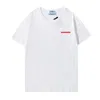 Designer Mens T Shirts Luxury Triangle Logo Short Sleeve Shirt Women Ventilate Pure Cotton T Shirt Summer Sweatshirt Asiatisk storlek