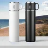 Water Bottles 500ml Cup Holder Bottle Insulated Stainless Steel Vacuum With Leak-proof Lid Removable Nozzle Anti-slip Bottom For Sports