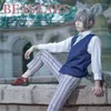 Anime kostymer beastars legosi cosplay costume adluts män enhetlig cool kostym grå varg outfit289m