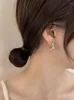 Pendientes de aro temperamento Simple corto coreano divertido lindo multicolor anillos de oreja joyería