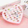 Beauty Fashion Little Girl Rings في Box Ldren Kids Jewelry Rings مجموعة مع Case Case Girl Play و Dress Up Ringsvaiduryb