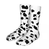 Calcetines para hombres Harajuku Dálmata Manchas Animal Textura Mujeres 2024 Hombres Perro Amante Bicicleta