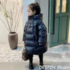 Down Coat 2024 Barn Winter Jacket White Duck Girls Boy Long Clothing Outdoor Warm Double Zipper Thicken Kids Parkas