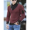 Sweater Turtleneck Men Winter Fashion Vintage Style Male Slim Fit Warm Pullovers Knitted Wool Sweaters Thick Top 240115