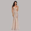 Casual Dresses Women's Elegant Sequin Evening Female Gown Glitter Gala Plus Size Fit For Dance Birthday Party Luxury