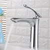 Rubinetti per lavandino del bagno Rubinetto da cucina a foro singolo Miscelatore per lavabo Maniglia estraibile Rubinetti per acqua fredda Montaggio su ponte El