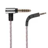 Tillbehör Ny B W P7 Baohua Weijian P7 Single Crystal Copper 4,4 mm 2,5 mm Balance Cable Campbell Earphone Cable Audio med MIC -kabel