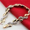 AAAA Rhinestones Vete Fashion Jewelry Set Halsband Armband Charm Födelsedagspresenter Tillbehör Drop Quality Golden Lover 240115