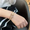 Loewss armband designer kvinnor toppkvalitet armband klassisk ihålig design dubbel lager armband diamant armband ny stil
