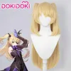 Dokidoki Oyunu Genshin Etki Cosplay Cadılar Bayramı Fischl Cosplay Wig Genshin Etki Fischl Cosplay Saç Y0903223B