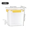 Waterflessen Drankdispenser Met Spigot Food Grade Drinkslot Deksel 3,5/4,5 L Grote Capaciteit Voor Camping Party Home Iced