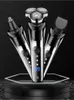 Electric Shaver 3-in-1 Men's Electric Shaver Beard Trimmer Ultra Quiet Full Body Waterproof Fast Charge Floating Titanium Three-Ring Blade Head