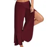 Damenhosen Verkauf Außenhandel Amazon Europäischer und amerikanischer Sommer Sexy Cross Wide Leg Yoga