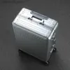 Suitcases Nowe niemieckie all-aluminiowe bagaż męski Rod Rod Rod Metal Business 20 Stopy Travel Female 24 Pudełko kombinacyjne Q240115