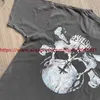 Camisetas para hombres Vertabrae Cross Roads Camiseta Hombres Mujeres Mejor calidad Lavado Skull Print T Shirt Tops Teeyolq