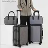 スーツケース新しいハイアウトレベルプルロッドボックスアルミニウムフレームボックス20インチ搭乗荷物大規模スーツケースマルチホイールQ240115