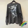 Męskie bluzy bluzy Umyj Saint Michael bluzy Mężczyzn Kobiet robot drukujący 2023fw niszczy Crewneckyolq