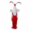 2018 Fabriek op maat gemaakt CosplayDiy Unisex mascottekostuum Roger Rabbit mascottekostuum329U