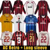 Camisetas de fútbol retro Kaká Baggio Maldini VAN BASTEN Pirlo Inzaghi Beckham Gullit Shevchenko Camisa vintage Camiseta de fútbol clásica MiLaNS Ac 96 97 06 07