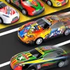 48pcs métal fonte feuille alliage voiture jouets 164 retirer moulé sous pression enfants action modèle voiture mini voiture de course enfants garçons filles jouet 240113