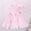 Peut être personnalisé 2018 rose et blanc à manches courtes nœud avec cravate gothique victorien robes Lolita pour les femmes Customized283q