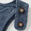 Unisex vinter varma tecknade småbarn lösa corduroy jumpsuit baby pojke dungarees overaller för barn flickor avslappnade byxor barn kläder 240115