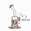 6inch Hookahs Vidro Bong Queimador de Óleo Heady Mini Bongs Dab Rigs Pequeno Bubbler Beaker Reciclar Ashcatcher com Masculino Tubo de Queimador de Óleo de Vidro DHL Frete Grátis