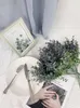 Fleurs décoratives 1 pièce d'eucalyptus artificiel, plantes vertes en plastique pour la maison, mariage, décoration El, salon, outils de photographie