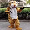 Qerformance Tiger Maskot Kostümleri Karnaval Hallowen Hediyeleri Unisex Yetişkinler Fantezi Parti Oyunları Kıyafet Tatil Kutlaması Karikatür Chara206m