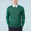 19 farben Kaschmir Gemischt Dicken Pullover Männer Pullover Luxus Kleidung Herbst Winter Jersey Hombre Jumper Pull Homme Hiver Gestrickte 240115