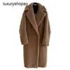 Дизайнерское пальто с плюшевым мишкой Maxmaras, женские кашемировые пальто, шерстяное пальто, зима 2024, новинка m, семейное пальто со встроенными частицами средней длины, Sma