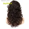 Synthetic Wigs Joy luck Long Synthetic Wigs Culry Ombre Blonde Wig African Brown Wigs for Women Gold Luffy Full Wig With Bangs Natural Hair Q240115