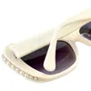 Modelo de lujo Mariposa cateye gafas de sol gradientes UV400 para mujeres Italia tablón completo perla artificial decorada481 56-16-140 para prescripción estuche de diseño completo
