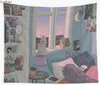 Early Morning Wall Tapestry Cover Beach Towel Throw Blanket Picnic Yoga Mat Home Decoration 240115